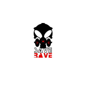 Save The Rave minta fehér pólón