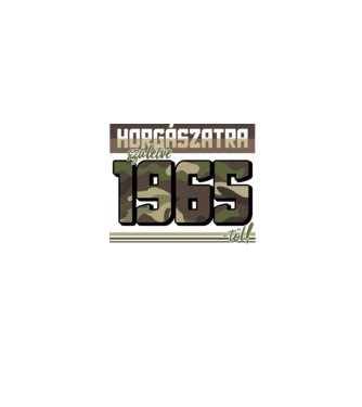 Horgászatra születve - 1965 minta homokszín pólón