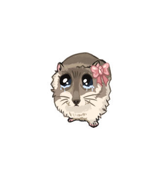 Sad coquette hamster meme minta fehér pólón
