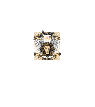 KINGS ARE BORN 1985 - JANUÁR minta fekete pólón