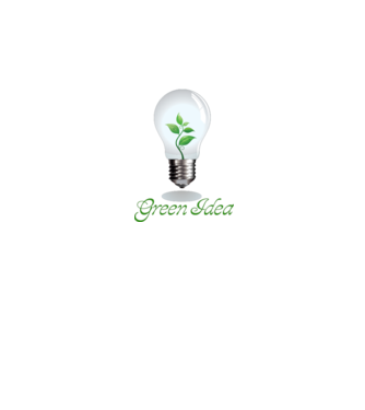 green idea minta királykék pólón