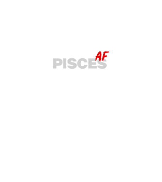 PISCES as fuck minta fekete pólón