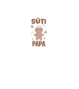 Süti Papa Családi póló Papának minta fehér pólón