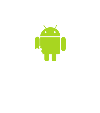 android vs apple1 minta fekete pólón