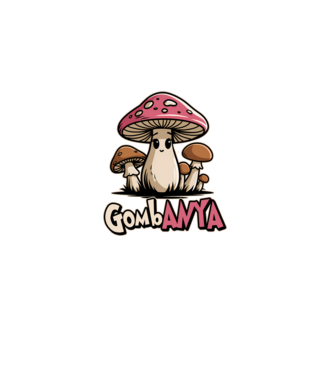 GombANYA minta fehér pólón