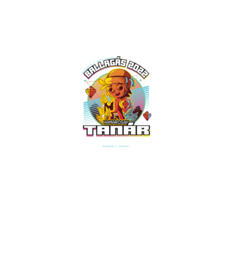 Arcade Jövőbeli szakmás tanár minta fekete pólón