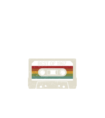 retro tape 1967 vintage minta fekete pólón