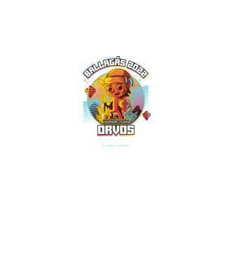 Arcade Jövőbeli szakmás orvos minta fekete pólón