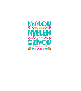 Nyelem nyalom tequila minta fekete pólón