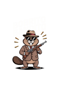 Bobrito Bandito minta fekete pólón