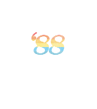 Retro szülinap 1988 minta fehér pólón