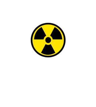 Nuclear sign minta fehér pólón