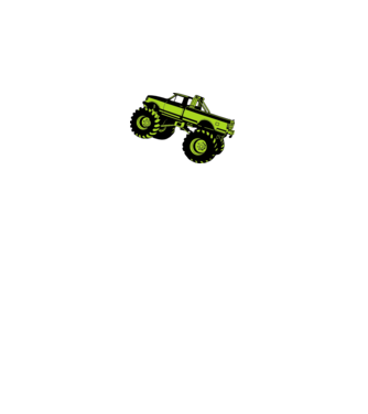 Monster Truck minta fehér pólón