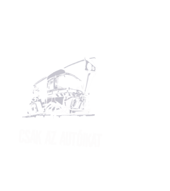 Hülyék és az autóik minta fekete pólón