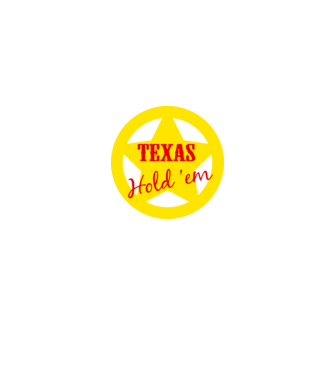 Texas Holdem minta fekete pólón
