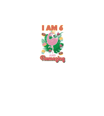 FLAMAZING SZÜLINAPOS 6 éves minta fehér pólón