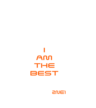 I Am The Best minta királykék pólón