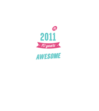Made in 2011 minta fekete pólón