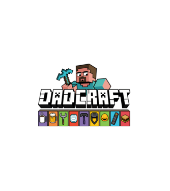 Dadcraft minta fehér pólón