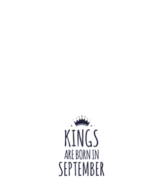 Kings are born in - September minta világoskék pólón