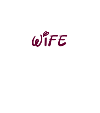 Wife minta fehér pólón