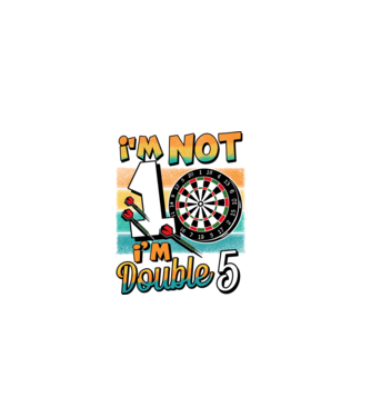 Darts Birthday 10 years old minta fekete pólón