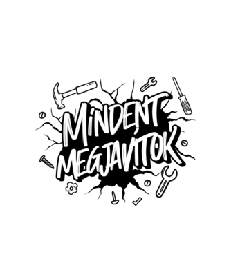 Mindent megjavítok páros minta fehér pólón