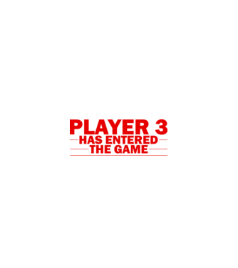 Player 3 entered the game minta fehér pólón
