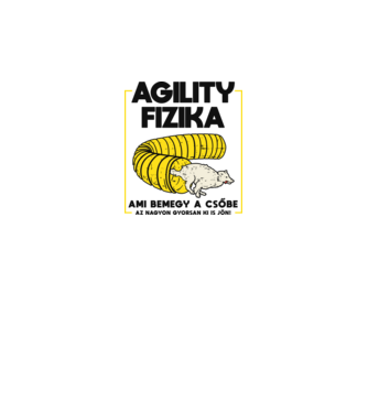 Agility fizika minta fehér/piros pólón