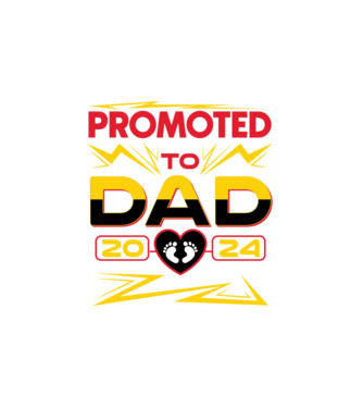 Promoted to dad minta fehér pólón
