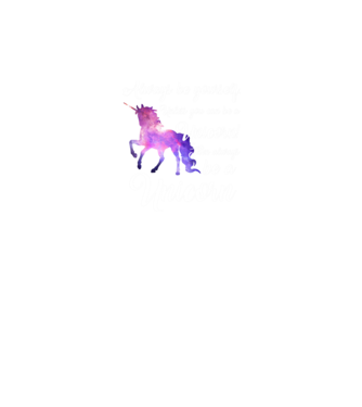 Always be UNICORN minta homokszín pólón