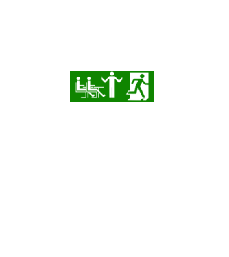 Exit minta fehér pólón
