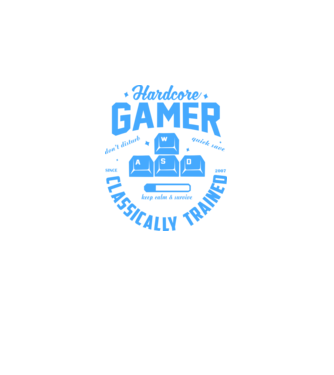 Gamer - 2007 minta farmerkék pólón