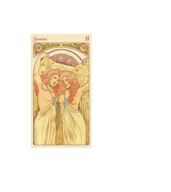 Tarot Horoszkóp IKREK minta fekete pólón