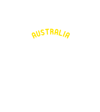 australia minta szürke/fekete pólón