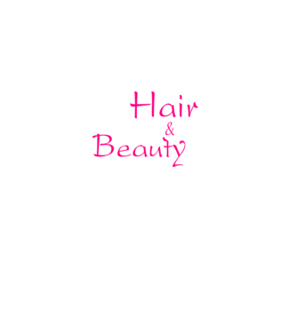 Hair & Beauty minta fehér pólón