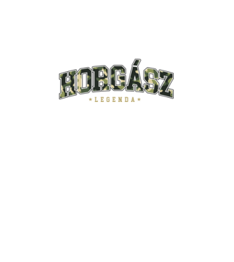Horgász Legenda minta fekete pólón