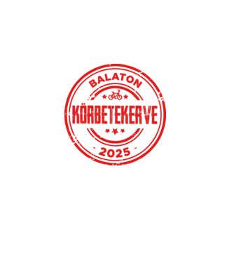 Badge - Balaton Körbetekerve minta fehér pólón