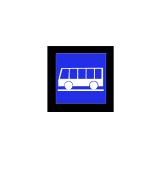 buszmeg.eps minta fehér pólón