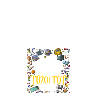 Jövőbeli tűzoltó minta fekete pólón