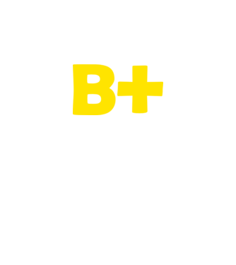 B+ minta fekete pólón