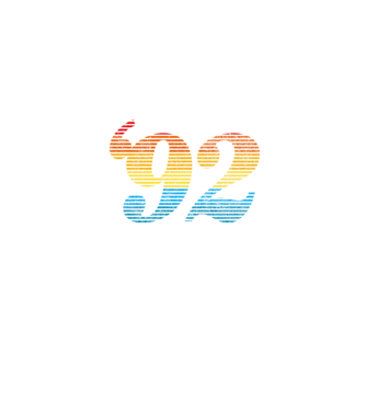 Retro születésnap 1992 minta farmerkék pólón