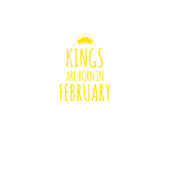 Kings are born in - February minta piros pólón