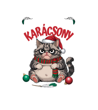 Kismadár csiripelte itt a KARÁCSONY, megettem... fekete alapra minta fekete pólón