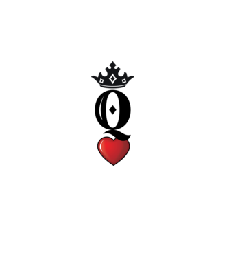 HeartQueen páros minta fehér pólón