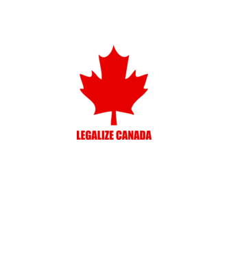 Legalize Canada minta fehér pólón