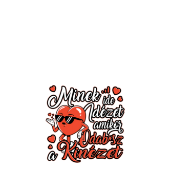 Minek ide idézet sexy szív minta fekete pólón