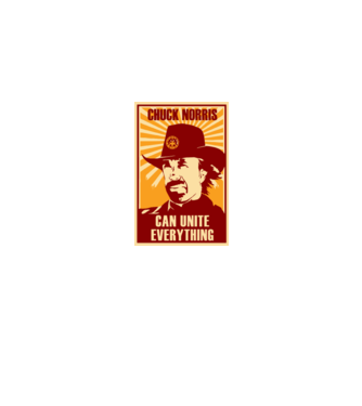 Chuck Norris - Can Unite Everything minta homokszín pólón