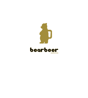 BearBeer minta fekete pólón