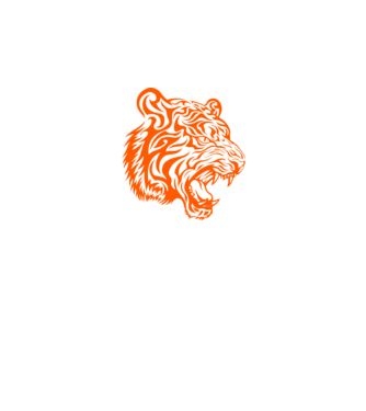 Tigris minta fehér pólón